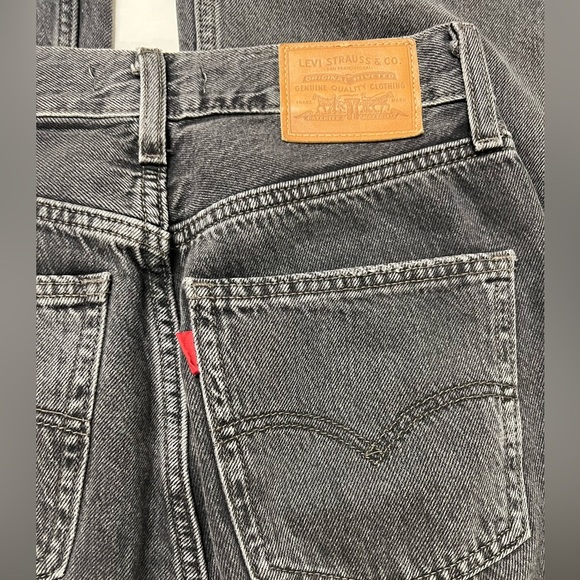 Levis Womens Such A Doozie Black 70s High Rise Premium Flare Jeans Size 26 X 32 - Picture 5 of 10